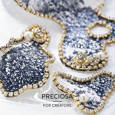 Preciosa® MAXIMA Crystal Round Stones LS-Y-PRC-RBSS45-90300-1