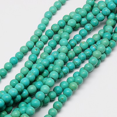 Synthetic Turquoise Beads Strands TURQ-G106-10mm-02D-1