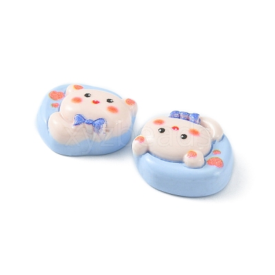 Opaque Cute Cartoon Resin Cabochons LS-CRES-O006-06F-1