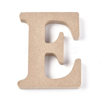Letter Unfinished Wood Slices LS-DIY-WH0162-62E-1