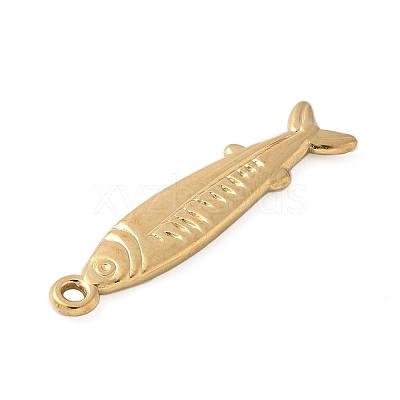 304 Stainless Steel Sardine Fish Pendants STAS-S186-05C-G-1