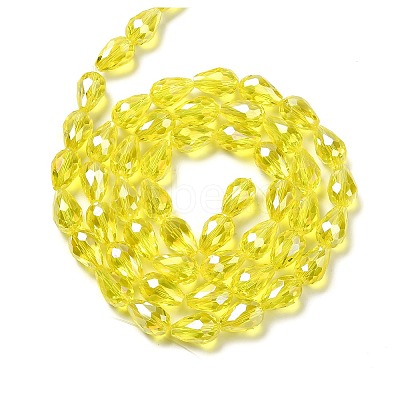Electroplate Glass Beads Strands EGLA-D015-15x10mm-30-A-1