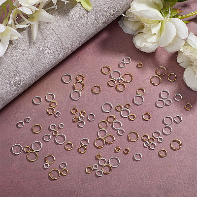 100Pcs Brass Split Rings FIND-HY0005-04A-1