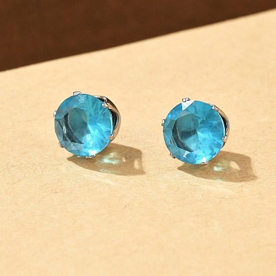 Cubic Zirconia Clip-on Earrings EJEW-L100-01P-01-1