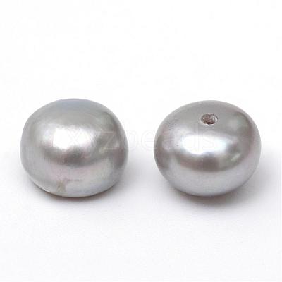 Half Round Natural Cultured Freshwater Pearl Beads PEAR-R015-49-1