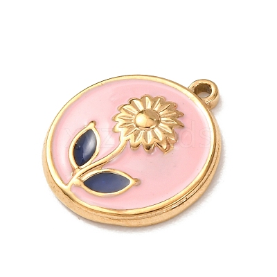 304 Stainless Steel Enamel Pendants SA-CBA46B2-01G-1