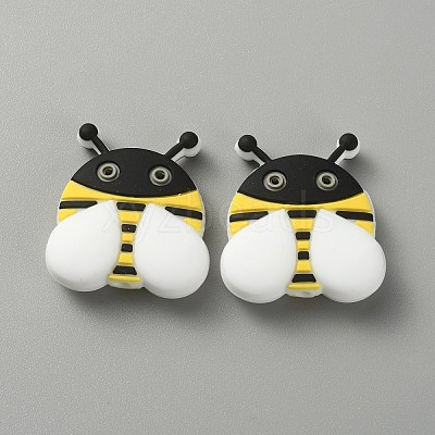 Food Grade Eco-Friendly Silicone Beads LS-SIL-WH0013-25E-1