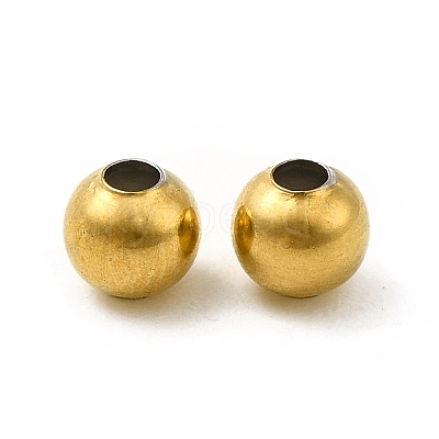 304 Stainless Steel Round Beads X-STAS-P319-09A-G-1