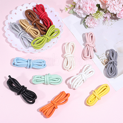 16Pcs 16 Colors Round PU Leather Cord OCOR-SC0001-15-1