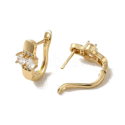 Brass Hoop Earrings EJEW-L271-13KCG-06-1