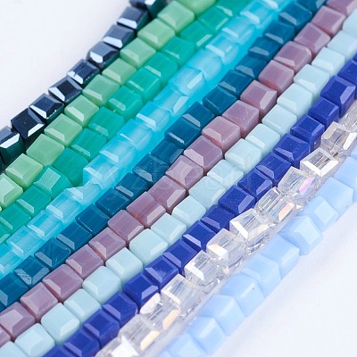 Glass Beads Strands EGLA-F121-M02-1
