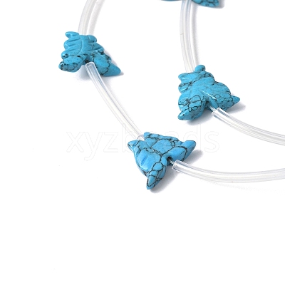 Dyed Synthetic Turquoise Beads Strands G-B136-A04-1