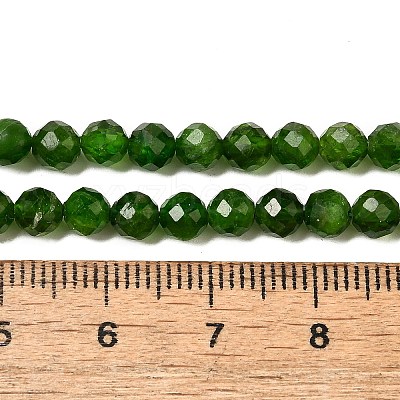 Natural Green Diopside Beads Strands G-NH0046-A01-03-1