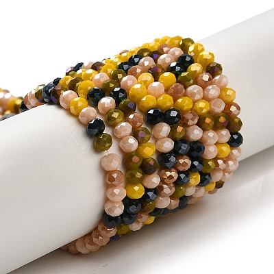 Glass Beads Strands EGLA-A034-M4mm-20-1