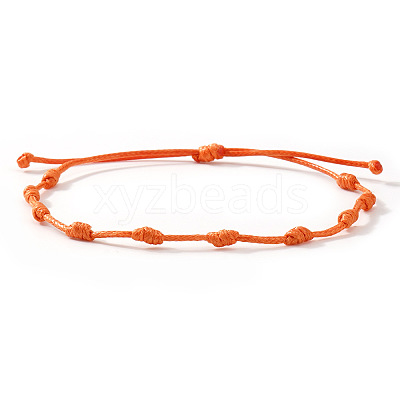 Adjustable Polyester Cord Braided Bracelets for Friendship Couple UP1845-5-1