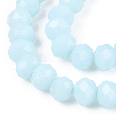 Opaque Solid Color Glass Beads Strands LS-EGLA-A034-P8mm-D06-1