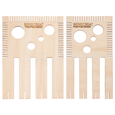 1 Set Wood Weaving Looms Kit DIY-BC0006-71-1