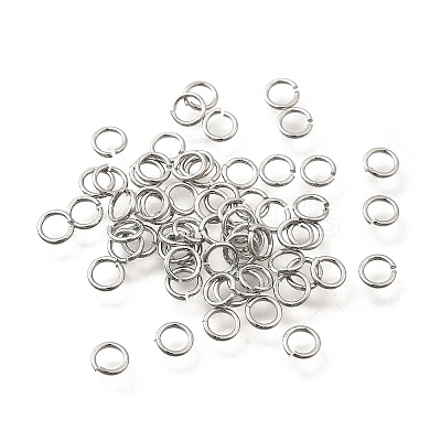 Brass Open Jump Rings KK-B147-03B-P-1