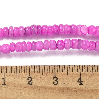Dyed Natural Freshwater Shell Beads Strands BSHE-G039-07L-1