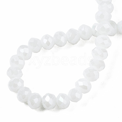 Electroplate Glass Beads Strands EGLA-A034-P4mm-A21-1