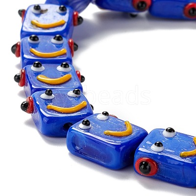 Handmade Lampwork Beads Strands LAMP-D015-07B-1