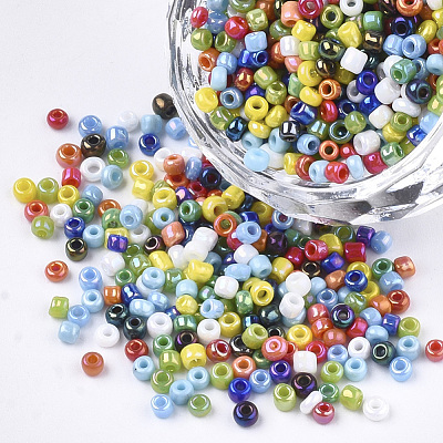 Opaque 8/0 Glass Seed Beads SEED-S023-01B-M-1