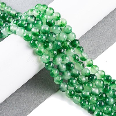 Natural Malaysia Jade Beads Strands G-A146-8mm-C-M-1