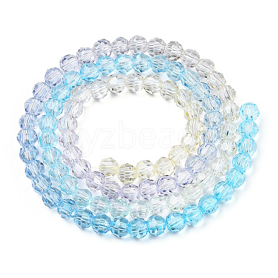 Transparent Glass Beads Strands GLAA-E036-07Q-1
