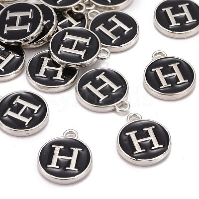 Platinum Plated Alloy Charms ENAM-S118-02H-P-1