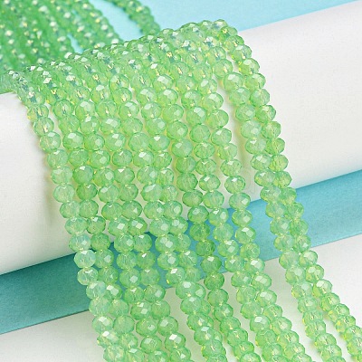 Baking Paint Transparent Glass Beads Strands DGLA-A034-J2mm-B09-1