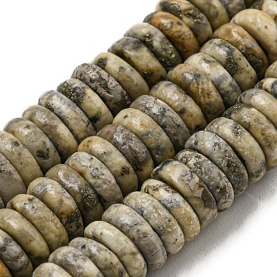 Natural Pyrite Beads Stands G-B051-D03-01-1