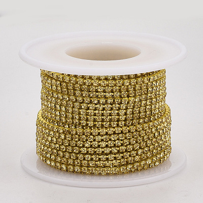 Electrophoresis Iron Rhinestone Strass Chains CHC-Q009-SS12-B09-1
