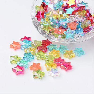 Eco-Friendly Transparent Acrylic Beads PL556M-1