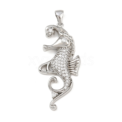 Ocean Brass Micro Pave Cubic Zirconia Pendants LS-KK-K411-04A-P-1