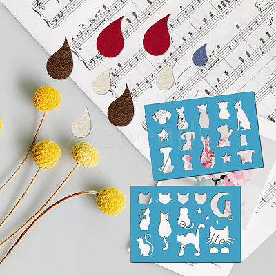 Acrylic Earring Handwork Template DIY-WH0359-039-1