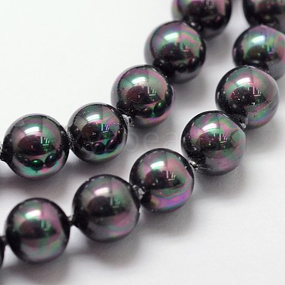Shell Pearl Bead Strands X-BSHE-L025-05-6mm-1