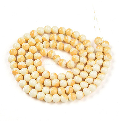 Baking Paint Glass Beads X1-DGLA-N012-8mm-03-1