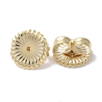 Brass Earring Nuts KK-K383-25A-G-1