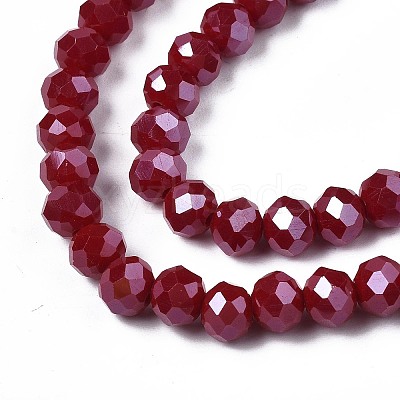 Electroplate Glass Beads Strands LS-EGLA-A034-P6mm-A13-1