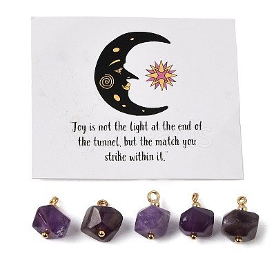Natural Amethyst Pendants GG-CBACE45-01G-01-1