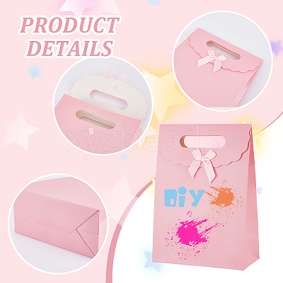 Rectangle Paper Gift Bags CARB-WH0017-14B-01-1