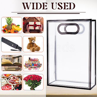 12Pcs Rectangle Plastic Gift Bags ABAG-SP0001-07F-1