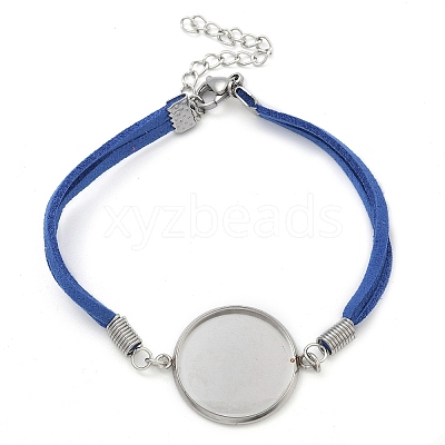 Faux Suede Double Cord Bracelet Making STAS-M084-10P-03-1