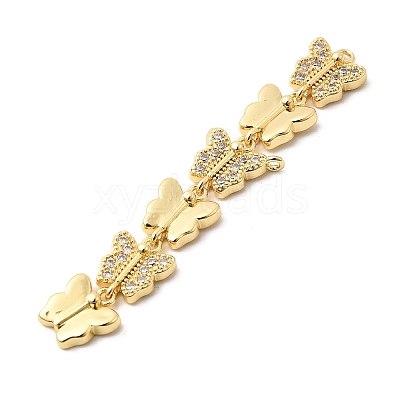 Brass Micro Pave Cubic Zirconia Big Pendants LS-KK-C164-01E-G-1