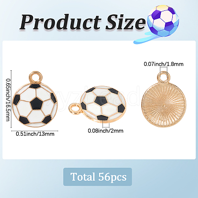 56Pcs Alloy Enamel Pendants FIND-SC0016-12-1