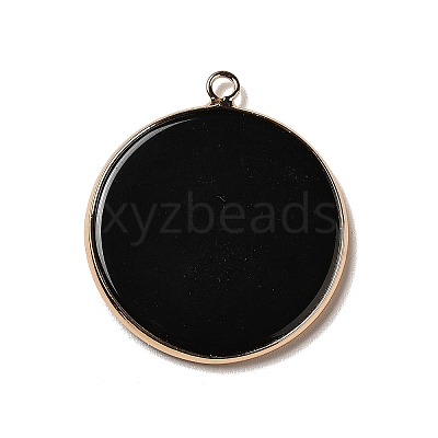 Natural Obsidian Pendants X-G-A213-01G-01-1