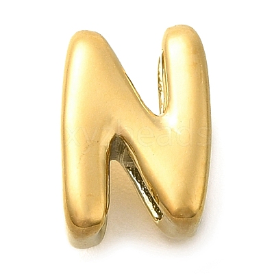 Ion Plating(IP) 304 Stainless Steel Slide Charms STAS-B075-37G-N-1
