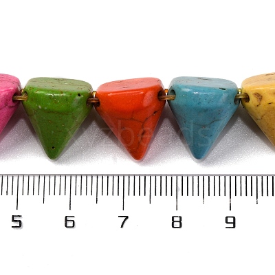 Synthetic Turquoise Beads Strands G-C147-15B-1