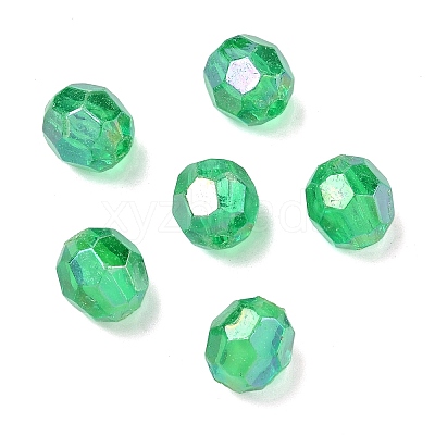 Eco-Friendly Transparent Acrylic Beads TACR-PL642-8mm-18-1