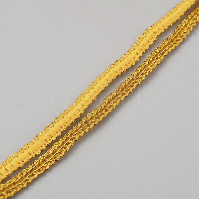 25 Yards Metallic Yarn Ribbons OCOR-WH0058-61B-1